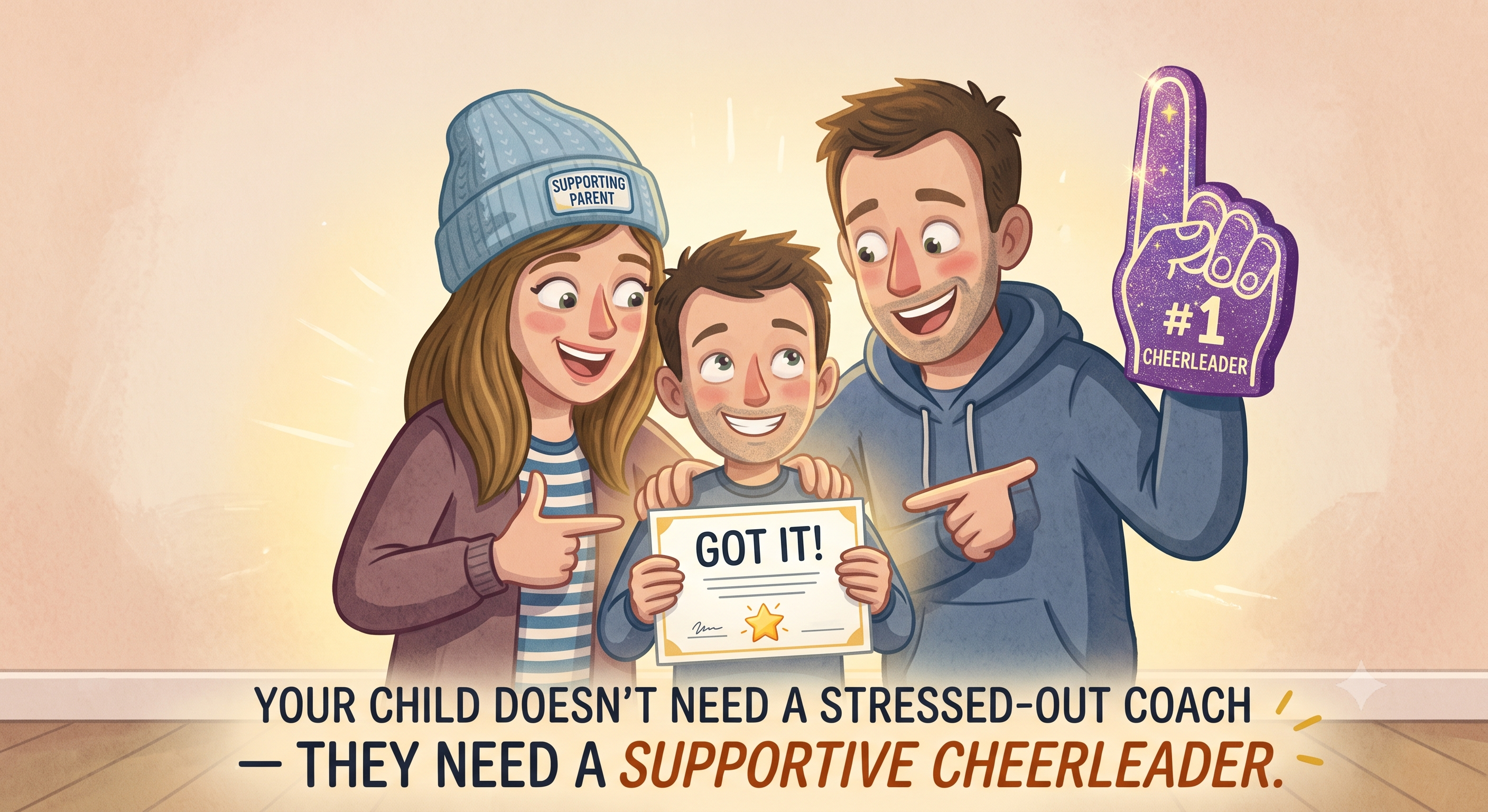 Stressed parent during 11+ preparation